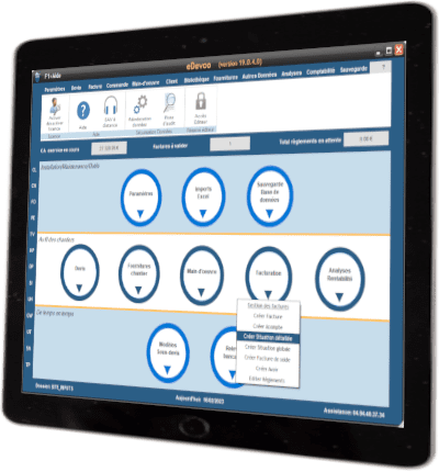 Navigation intuitive pour la gestion de chantiers, devis et facturation pour le BTP avec eDevoo