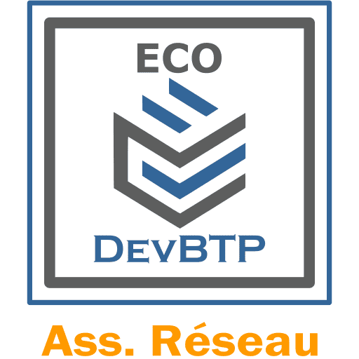 Logo EcoDevBTP – Assistance annuelle Réseau